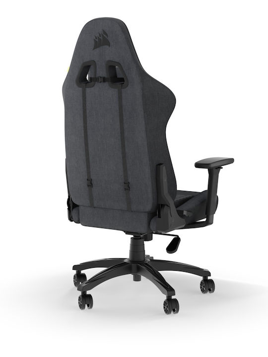 Corsair TC100 Relaxed Fabric Gaming Chair with Adjustable Arms Black/Grey