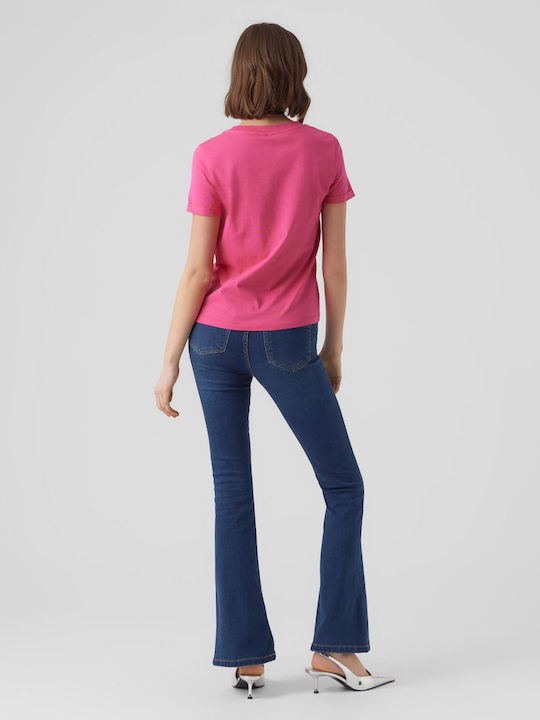 Vero Moda Γυναικείο T-shirt Pink Yarrow