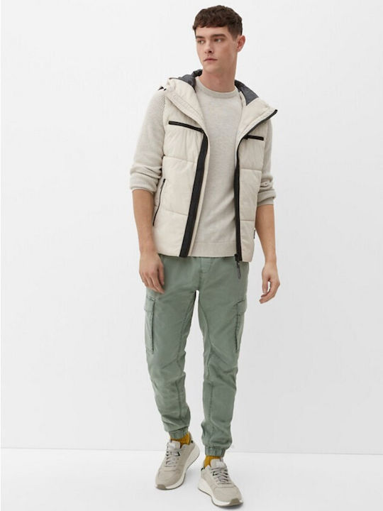 Trousers Cargo Elastic in Slim Fit Khaki