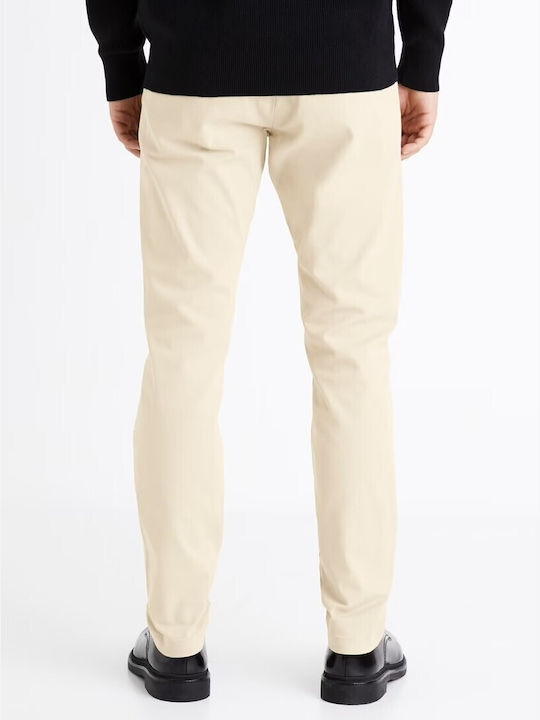 Celio Ctocharles Herrenhose Beige