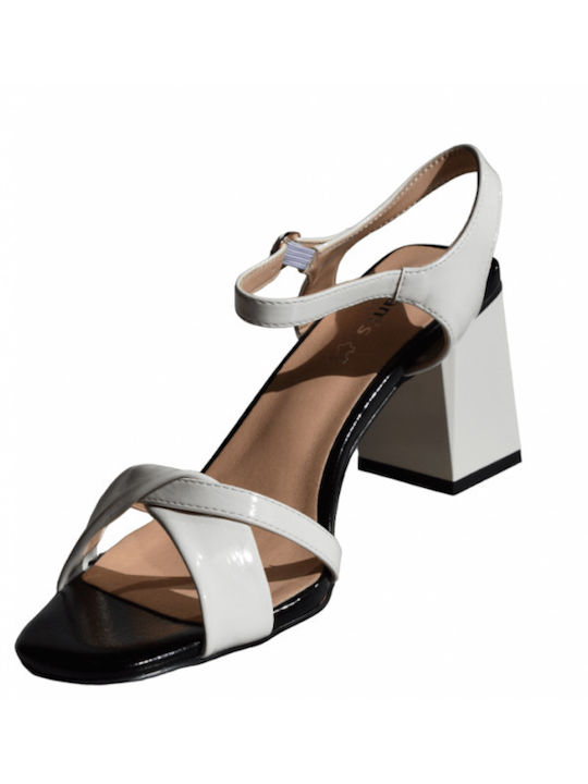 Leather Sandals White