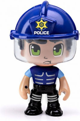 Giochi Preziosi Miniature Toy Policeman Pinypon Policeman with Blue Helmet