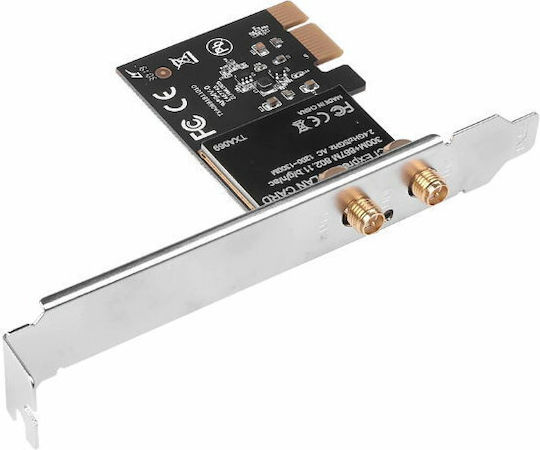 Diewu TXA069 Ασύρματη Κάρτα Δικτύου Wi‑Fi 5 (1300Mbps) PCI-e