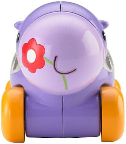 Fisher Price Push Along Poppity Pop Animals - Hippo with Sounds for 6++ Months