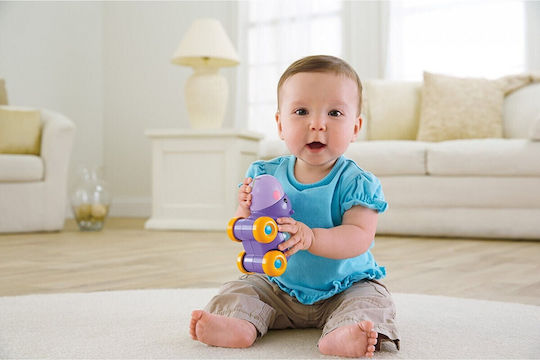 Fisher Price Push Along Poppity Pop Animals - Hippo with Sounds for 6++ Months