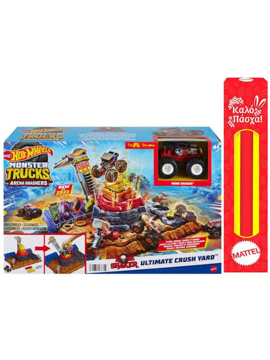 Easter Candle Monster Truck Arena World Bone Shaker for 4+ Years Hot Wheels