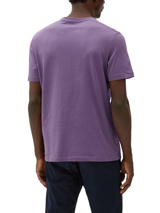 S.Oliver Men's Short Sleeve T-shirt Lavender