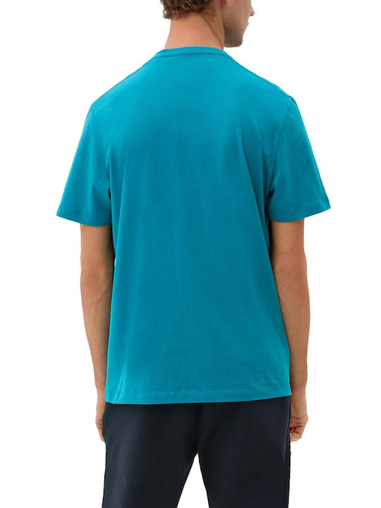 S.Oliver Men's Short Sleeve T-shirt Blue