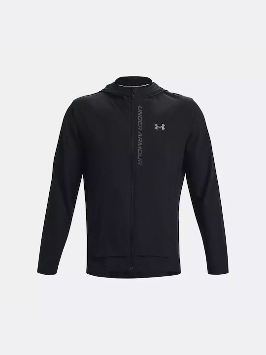 Under Armour Ανδρική Ζακέτα με Φερμουάρ Μαύρη