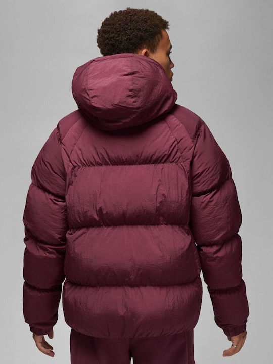 Winter Jacket Puffer Burgundy