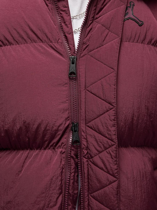 Winter Jacket Puffer Burgundy