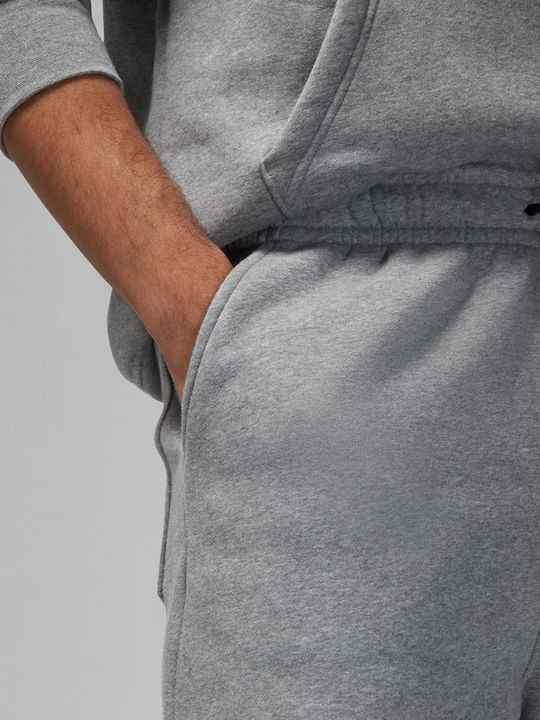 Brooklyn Fleece Αθλητική Ανδρική Βερμούδα Γκρι