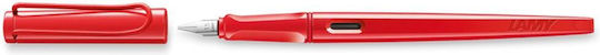 Lamy Joy Calligraphy Pen Fine 1.5mm Red made of Plastic with Blue Ink