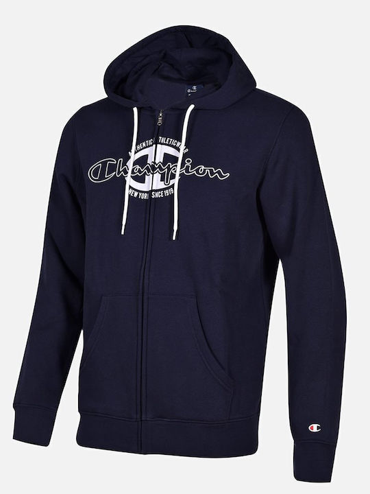 Cardigan With Hood Navy Blue