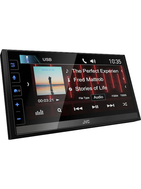 JVC Sistem Audio Auto 2DIN (Bluetooth/USB/WiFi/GPS/Apple-Carplay/Android-Auto) cu Ecran Tactil 6.8"
