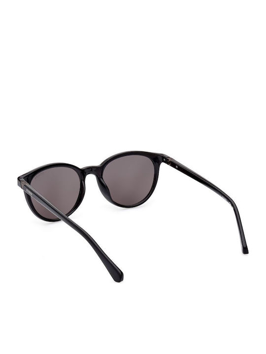 Guess Unisex Sunglasses with Black Tartaruga Horn-Rimmed Frame and Grey Lenses GU5216 01A