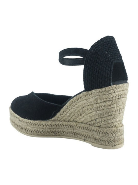 Platforme Dama Tip Espadrile Negre