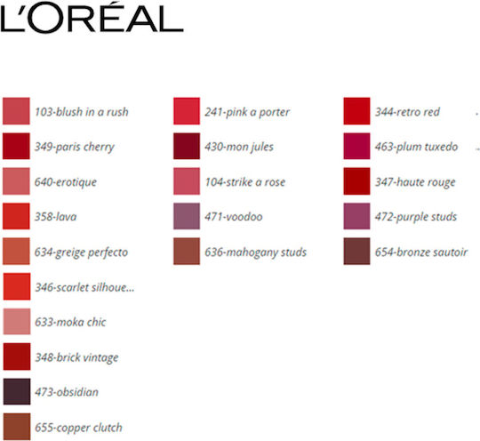 L'Oreal Paris Color Riche Magnetic Stones Lipstick Matte 463 Plum Tuxedo 3.6gr