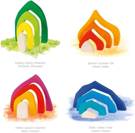Wooden Construction Toy Four Seasons for 2+ years