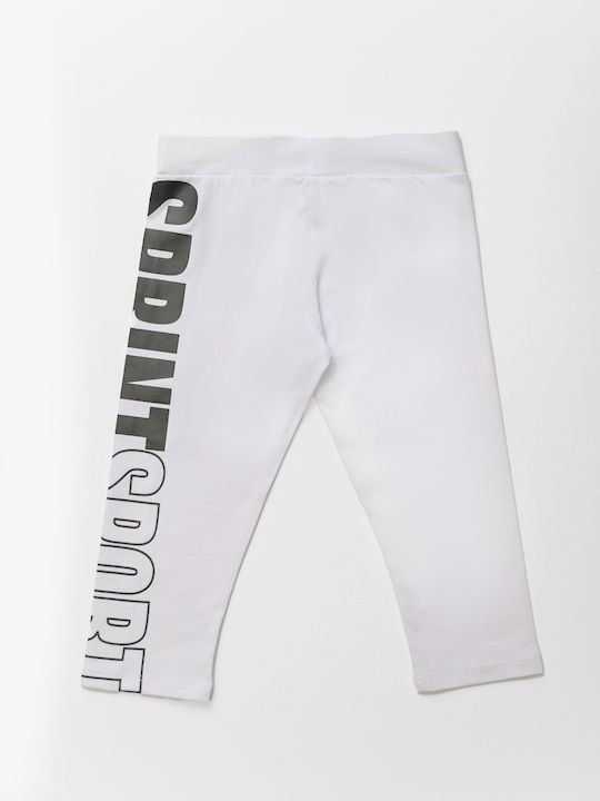 Kinder Leggings Capri Weiß