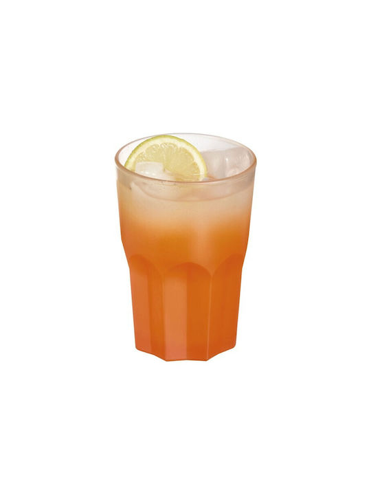 Luminarc Summer Pop Σετ Ποτήρια Νερού από Γυαλί σε Πορτοκαλί Χρώμα 400ml 12τμχ
