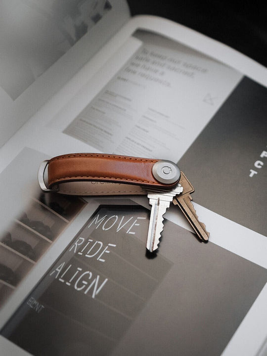 Orbitkey Μπρελόκ Δερμάτινο Ροζ