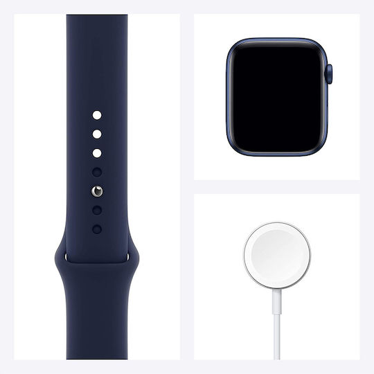 Apple Watch Series 6 Aluminium 40mm Waterproof with Heart Rate Monitor (Blue)