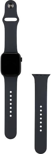 Apple Watch Series 8 Cellular Aluminium 45mm Waterproof with eSIM and Heart Rate Monitor (Midnight with Midnight Sport Band)