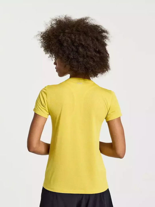 Saucony Damen Sport T-Shirt Gelb