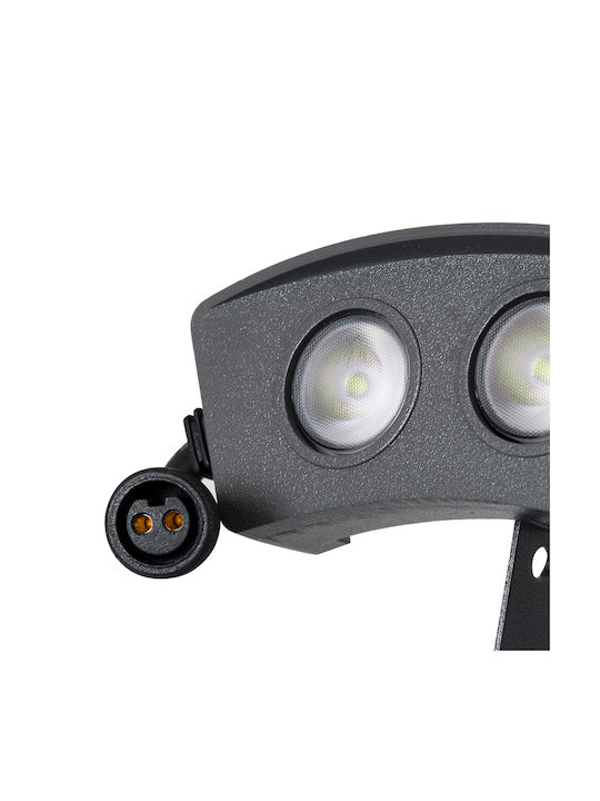 GloboStar Treelight Plante Outdoor Floor Lamp LED Wall Washer 3W with Green Light IP67 Green
