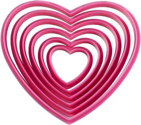 Wilton Plastic Heart-Shaped Cookie Cutter 6pcs