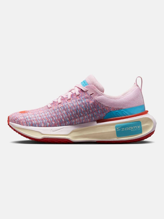 Nike Zoomx Invincible 3 Γυναικεία Αθλητικά Παπούτσια Running Pink Foam Racer Blue