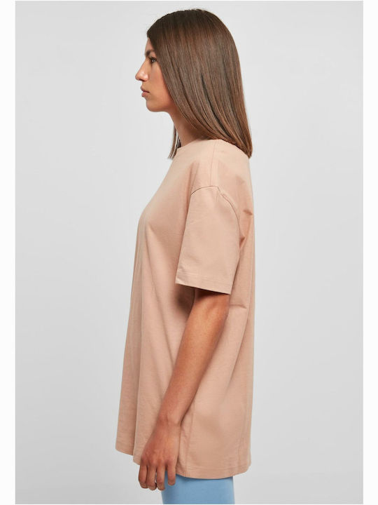 TB3634 Women's Oversized T-shirt Beige