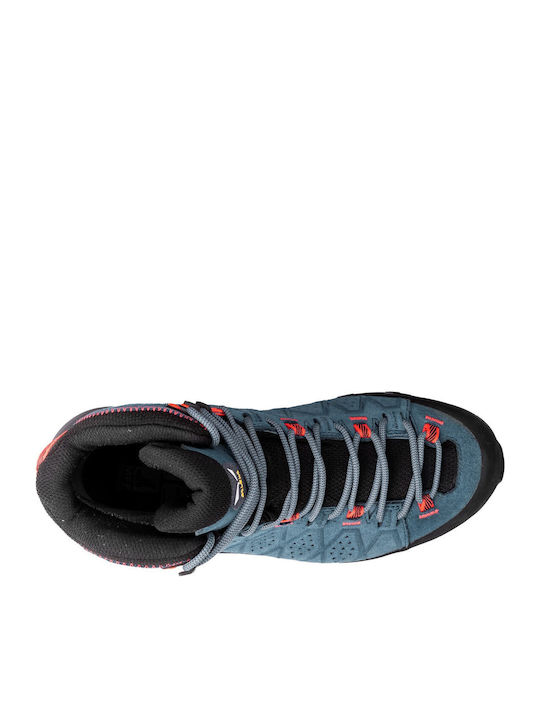 Salewa Trainer 2 GTX Γυναικεία Ορειβατικά Μποτάκια Αδιάβροχα με Μεμβράνη Gore-Tex Blue Java Blue / Fluo Coral