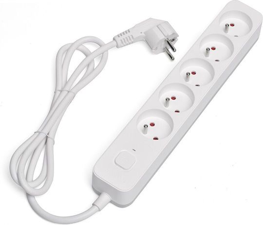 Savio Power Strip 5 Positions with Switch and Cable 5m