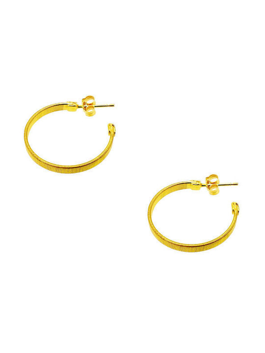 Silver plated gold plated hoops earrings 925