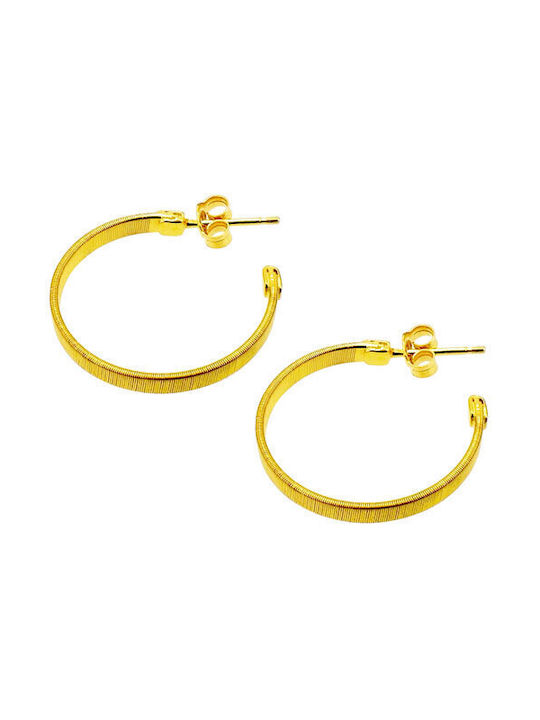 Silver plated gold plated hoops earrings 925