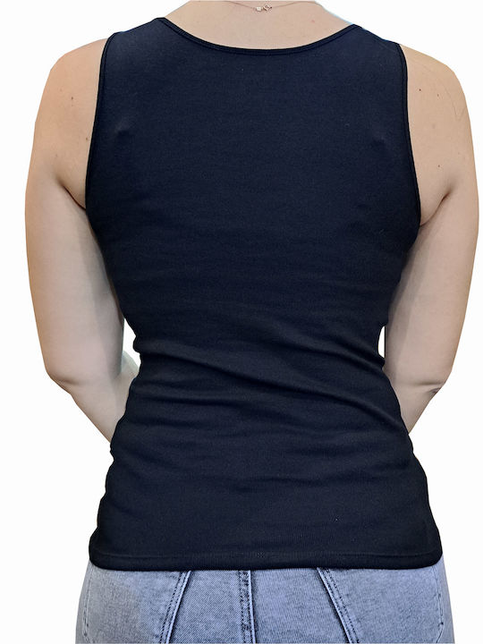 Palco 0/064 Women's Sleeveless Cotton T-Shirt Black 2Pack