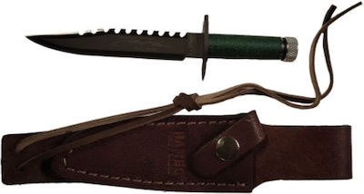 Rambo Knives Masterpiece Collection Rambo First Blood Mini Bowie Knife Green with Blade made of Stainless Steel in Sheath