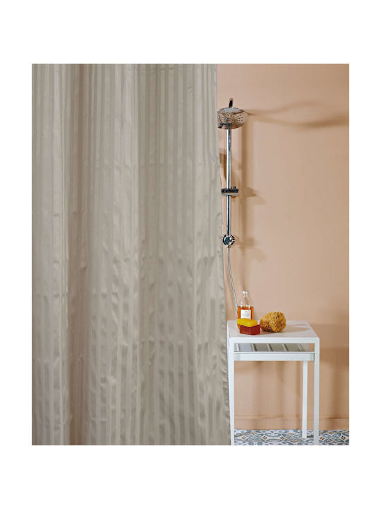 Kentia Toby Fabric Shower Grommet Curtain 180x180cm 13