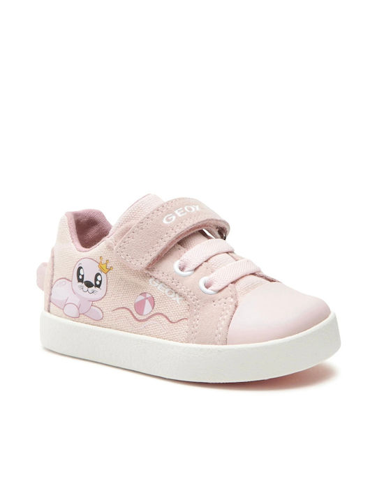 Geox Kilwi Kids Sneakers Anatomic with Scratch Pink