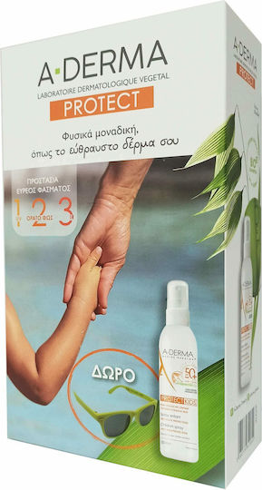 A-Derma Protect Kids Waterproof Spray SPF50 200ml & Gift Bag