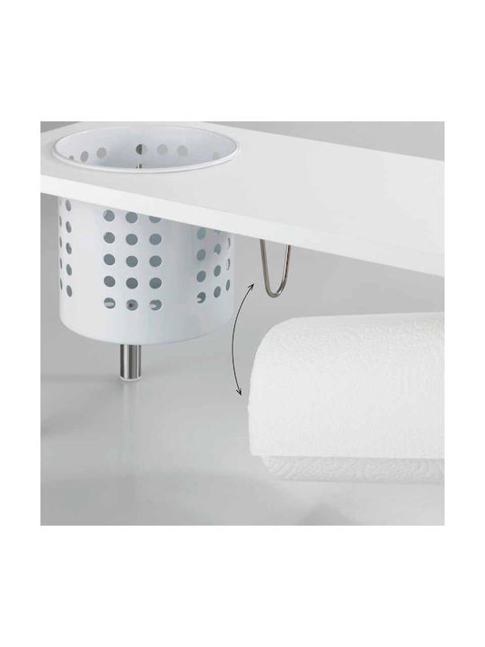 Wenko Επιτραπέζια Βάση Blanco Ξύλινη 55x18x21εκ. Λευκή