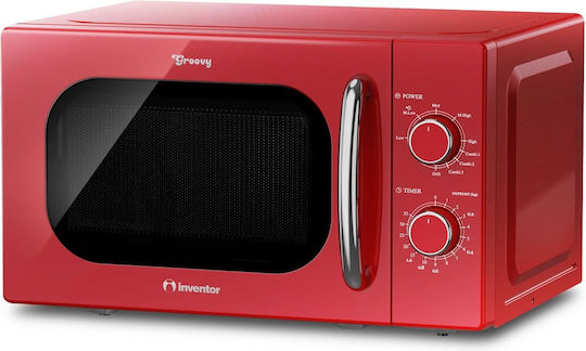 Inventor Φούρνος Μικροκυμάτων με Grill 20lt Κόκκινος