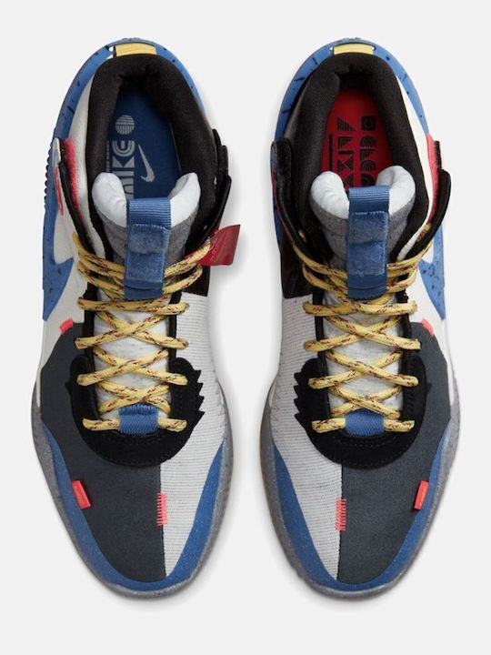 Air Deldon High Basketball Shoes Summit White / Pure Platinum / Indigo Storm