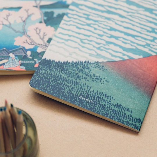 Grupo Erik Japanese Art Hokusai Set 3 Carnete A5 cu Pagini Albe Multicolor