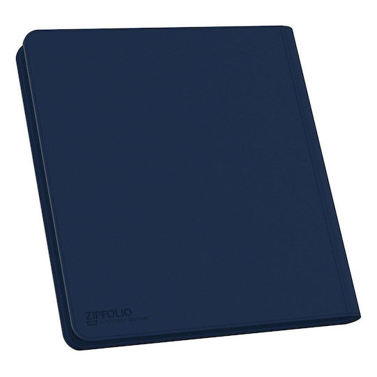 Ultimate Guard Zipfolio 480-24 Pocket XenoSkin Binder 12-Pocket Standard Size Quadrow Blue UGD010344