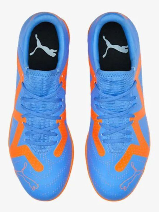 PUMA Future Play Ποδοσφαιρικά Παπούτσια με Σχάρα TT Blue Glimmer / Puma White / Ultra Orange