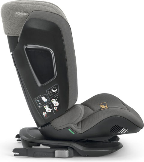 Inglesina Cartesio Детско Столче за Кола i-Размер с Isofix Stone Grey 15-36 кг