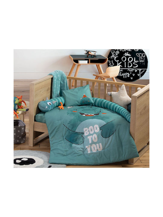 Nef-Nef Homeware Monstermania Kinder Teppich Gray Rund mit Durchmesser 100cm